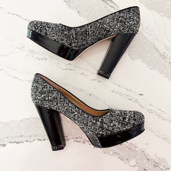 Michael Kors Sabrina Chain Heel Tweed Pumps - Picture 9 of 15